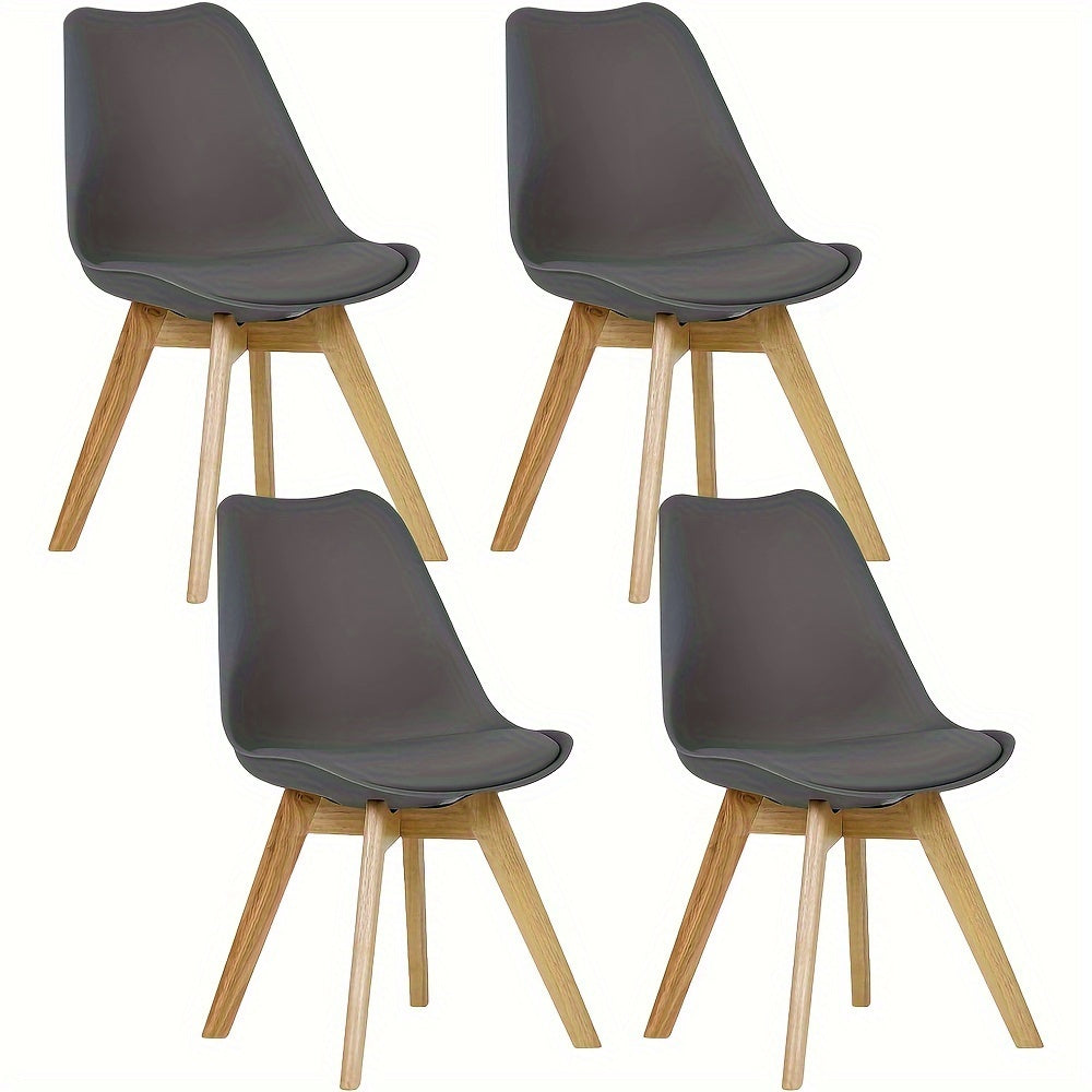 4 chaises de salle à manger, chaises design, chaises de cuisine en bois