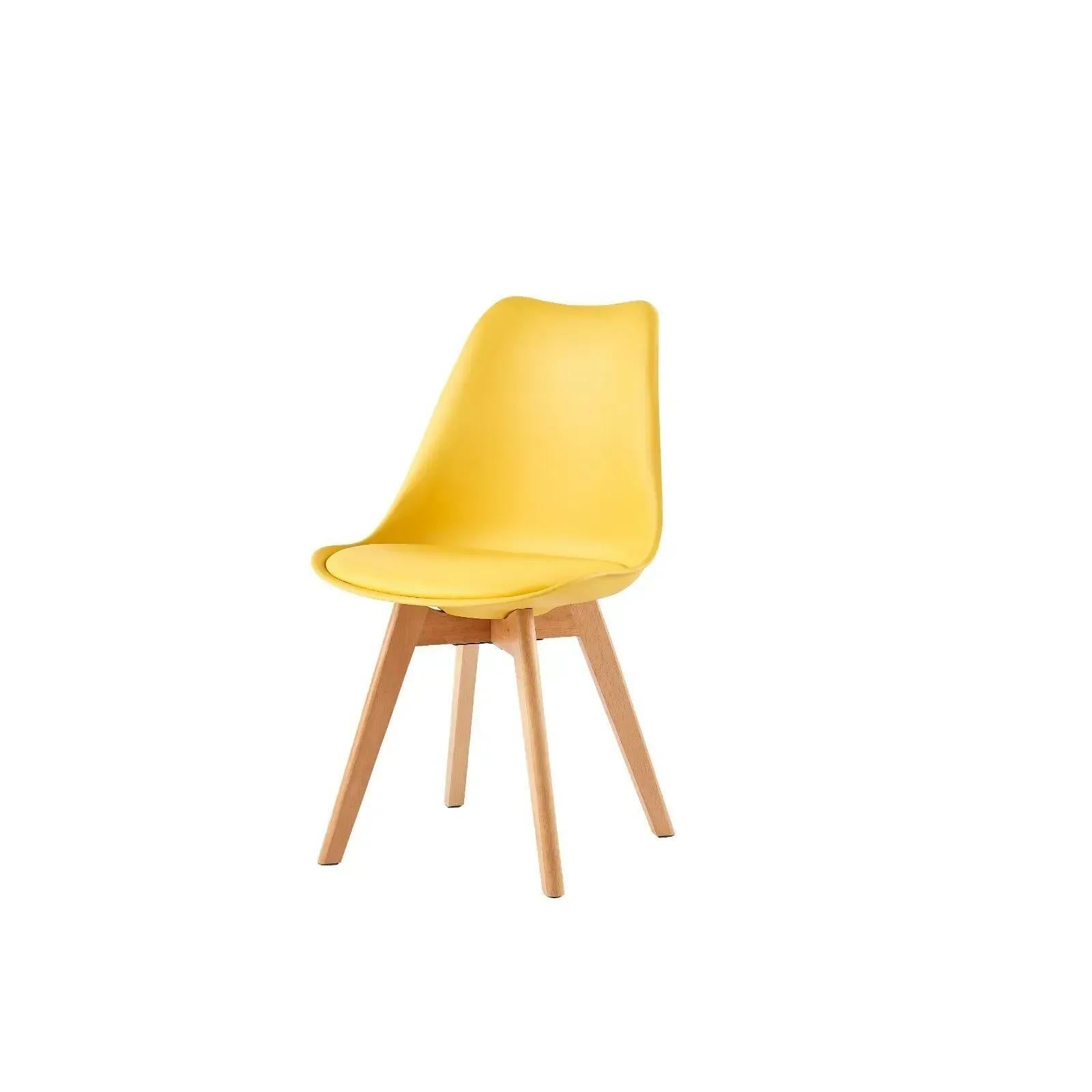 Ensemble de 2 chaises de salle à manger MCC Direct, chaise de cuisine, chaise de bureau, chaise de salon, chaise coquille de designer Eva, disponible en 7 couleurs