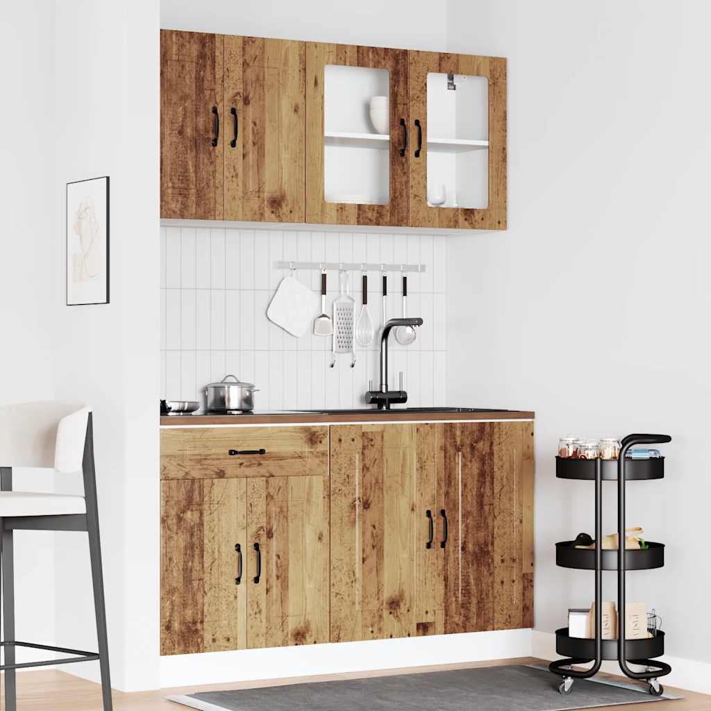 DAVAMARKETSHOP Ensemble d'armoires de cuisine 4 pcs Kalmar bois d'ingénierie