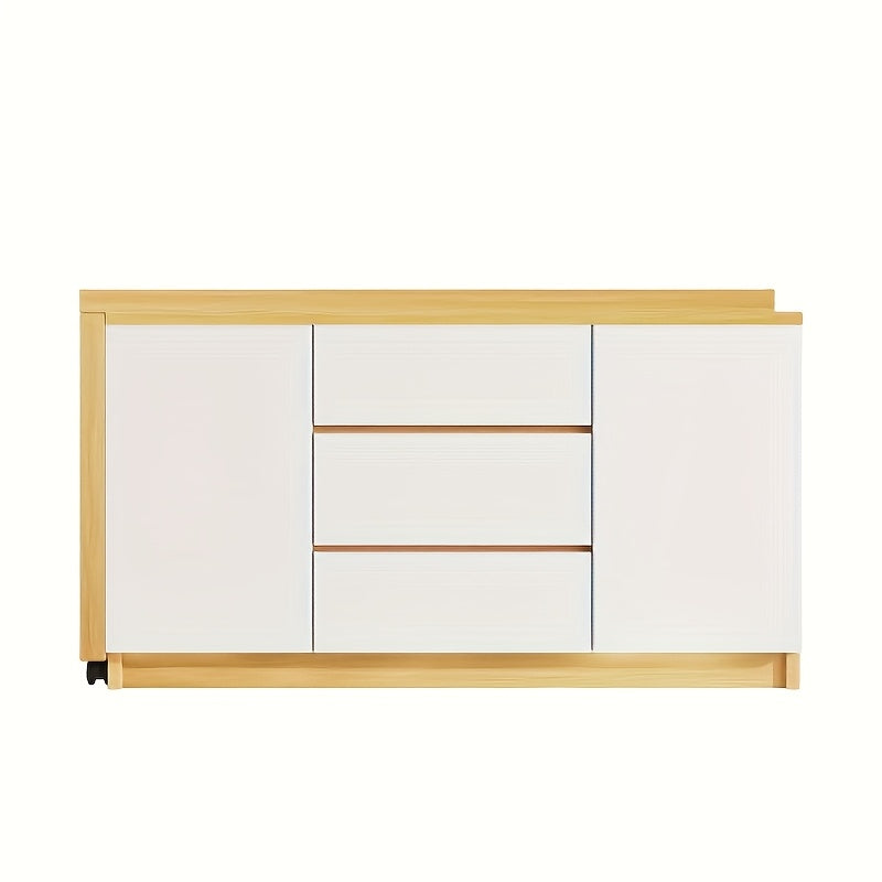 Bureau d'angle rotatif et pliable peu encombrant avec tiroir de rangement - Construction en bambou robuste, design moderne classique blanc, bureau de maison autonome avec surface de travail spacieuse, assemblage facile, idéal pour les petits espaces, étu