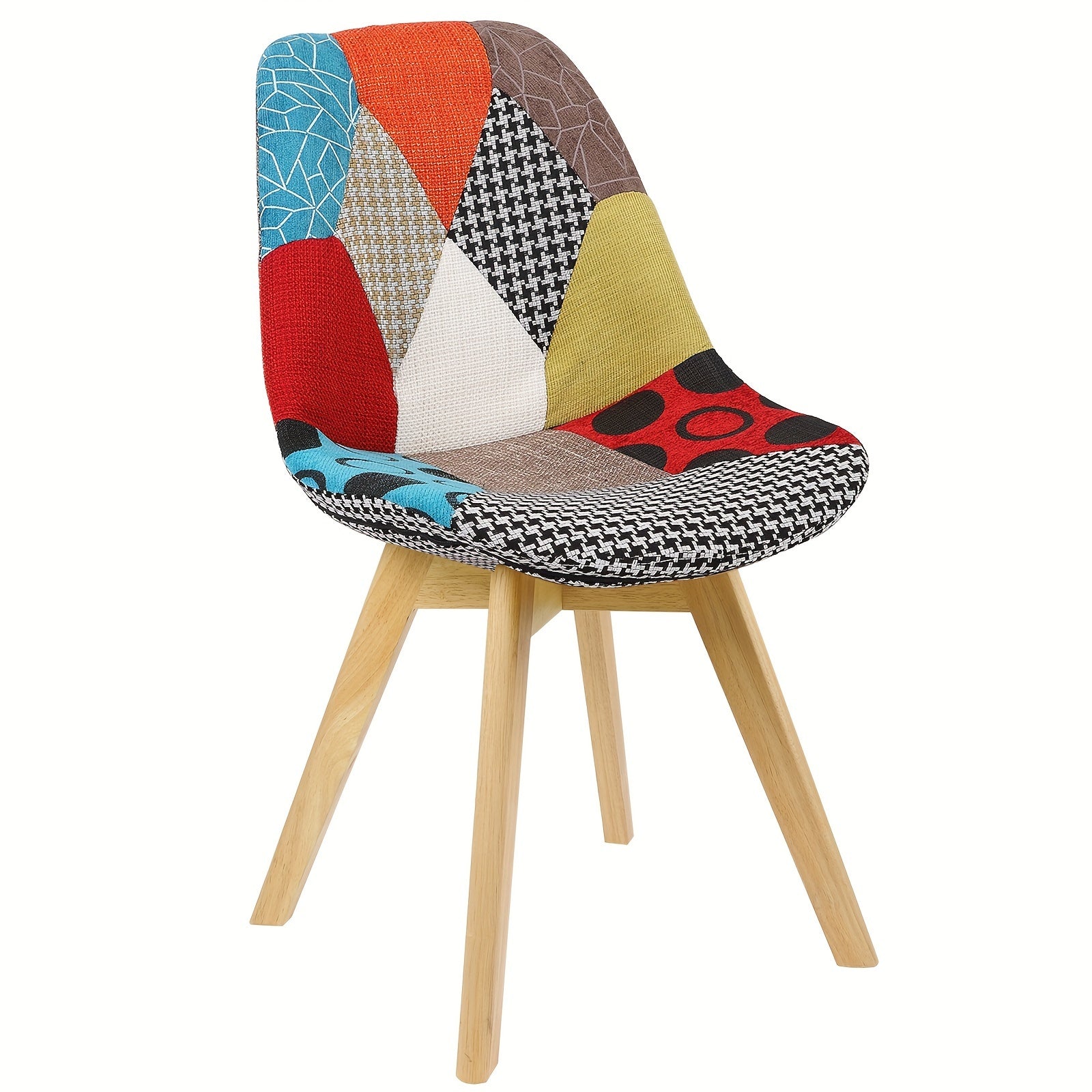 2/4pcs Chaise de salle à manger Chaise de visite de bureau Chaise de réception Chaise de designer Chaise de cuisine Chaise en lin de bois