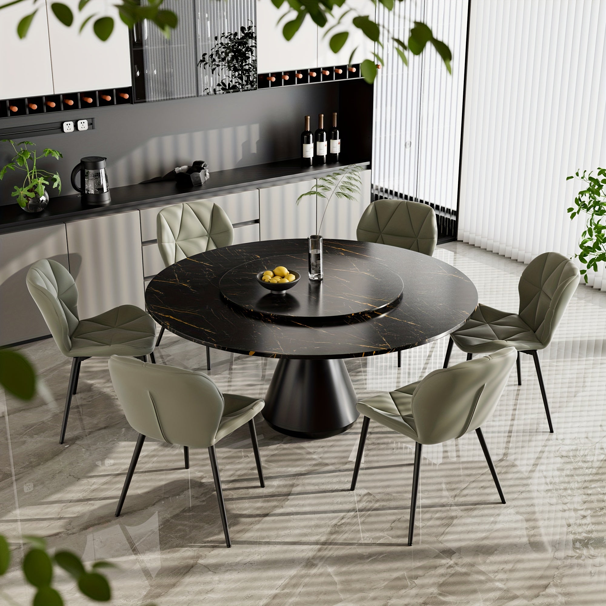 Ensemble de 2 chaises de salle à manger rondes modernes du milieu du siècle - Bouclé rembouré avec dossier courbé et pieds en métal, assemblage facile, chaises contemporaines pour cuisine et salon, cadre en métal durable et tissu bouclé doux, polyvalent