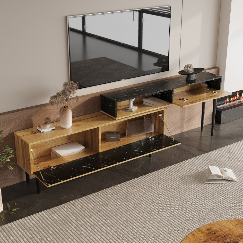 Creative Home TV Stand, Multifunctional Vertical TV Stand, Modern And Simple Background Wall Decoration Stand, Modular Two-Piece Design, Unique Viewing Stand, Stylish And Practical TV Cabinet, Luxurious And Chic Storage Cabinet, Floor-Standing Home Cabin