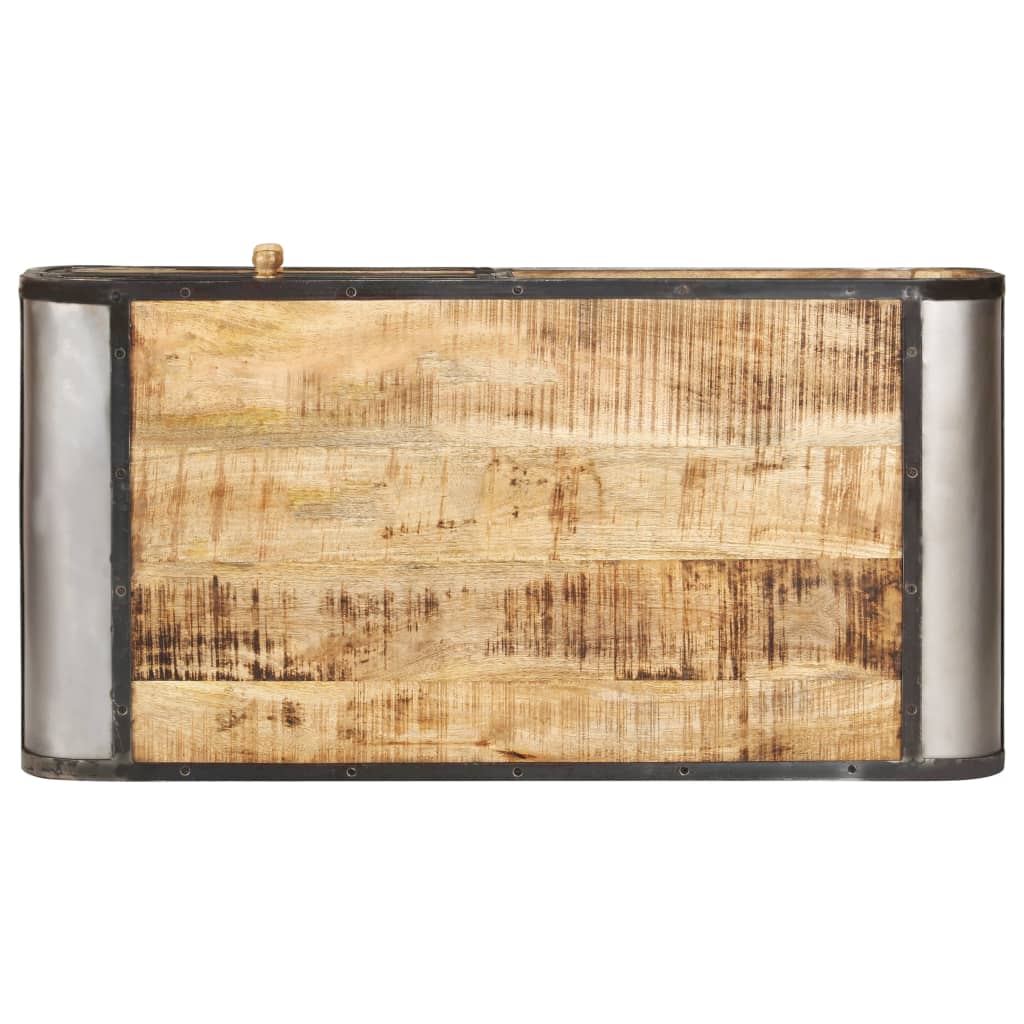 vidaXL Table Basse Meuble Table de Canapé Salon Séjour Bois de Manguier Massif