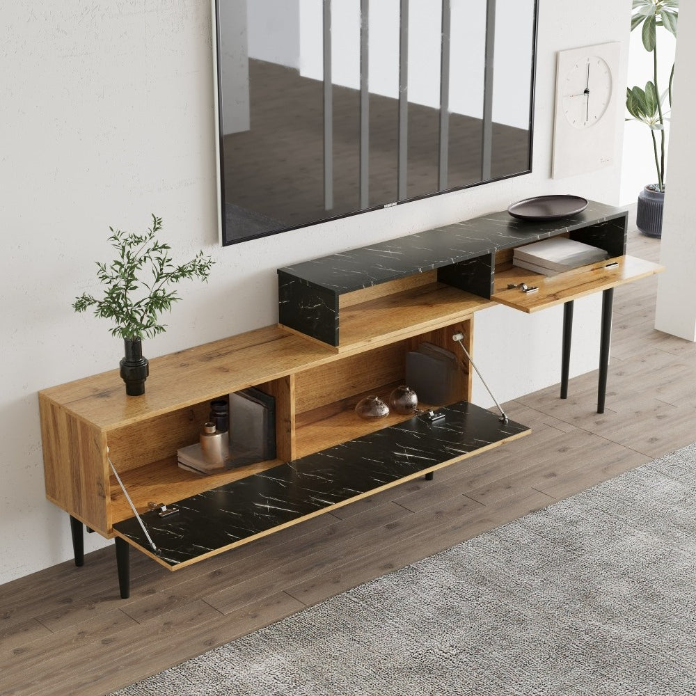 Creative Home TV Stand, Multifunctional Vertical TV Stand, Modern And Simple Background Wall Decoration Stand, Modular Two-Piece Design, Unique Viewing Stand, Stylish And Practical TV Cabinet, Luxurious And Chic Storage Cabinet, Floor-Standing Home Cabin