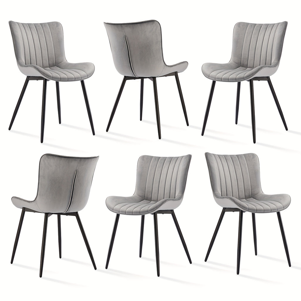 Chaises de salle à manger élégantes, sophistiquées et ergonomiques avec dossier pour le séjour, la cuisine ou la chambre - Lot de 2 / Lot de 4 / Lot de 6, Meubles de Diner Vintage