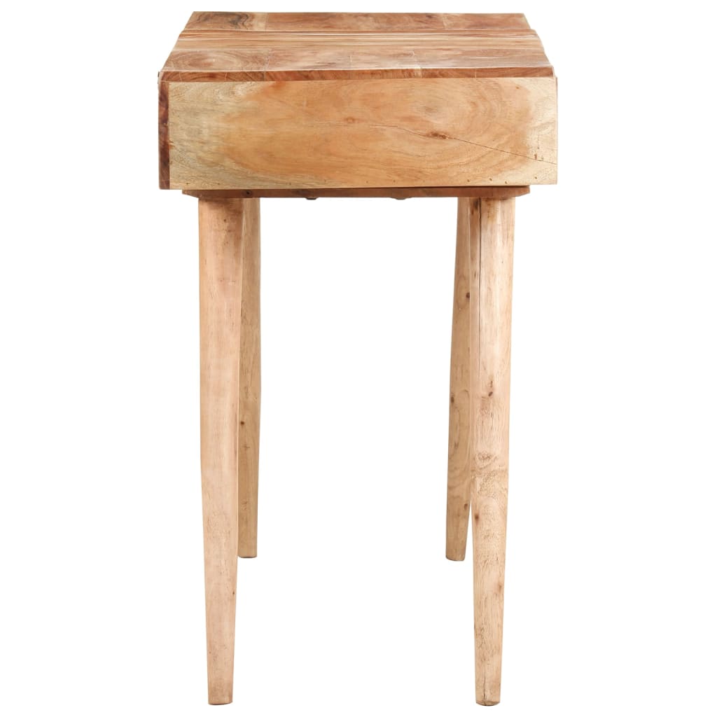 vidaXL Coiffeuse avec Miroir Table de Maquillage Table Cosmétique Chambre à Coucher Maison Intérieur 112x45x76 cm Bois d'Acacia Massif